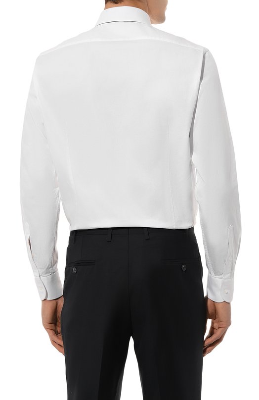 Хлопковая сорочка Corneliani 94P100-9411700 Белый  94P100-9411700 Фото 5