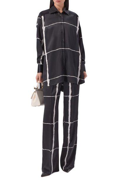 Атласные брюки KITON, арт. D48122K0873G06, фото 2