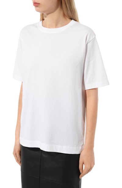 Хлопковая футболка DRIES VAN NOTEN белого цвета по цене 26550 руб., арт. 232-011167-7600, фото 3 Хлопковая футболка DRIES VAN NOTEN, арт. 232-011167-7600, фото 3