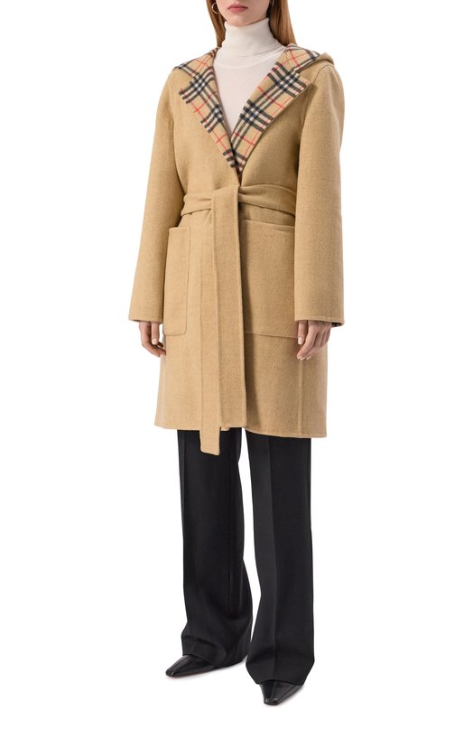 Двустороннее пальто Burberry 8113069 Бежевый  8113069 Фото 3