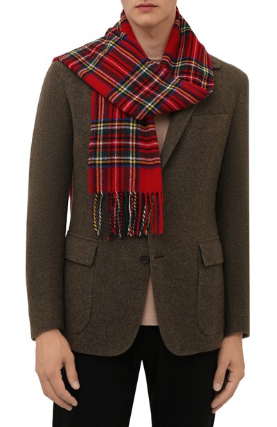 Шерстяной шарф POLO RALPH LAUREN красного цвета по цене 10500 руб., арт. 449853956, фото 2 Шерстяной шарф POLO RALPH LAUREN, арт. 449853956, фото 2