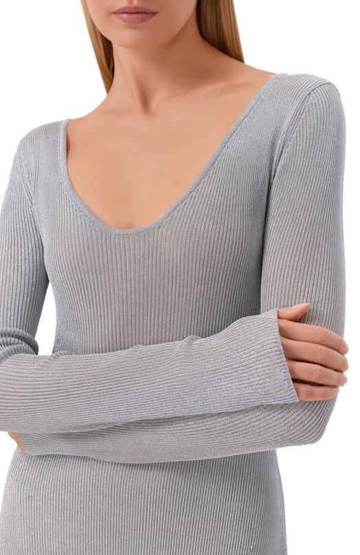 Платье из вискозы Diesel A20873/0ALBL Серый  A20873/0ALBL Фото 4