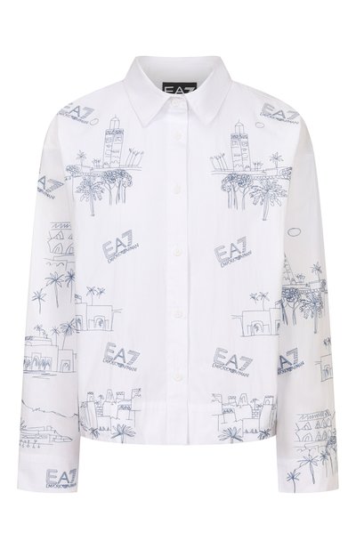 Женская хлопковая рубашка EA7, арт. 7W001025/AF21126