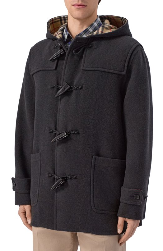 Шерстяная куртка Burberry 8121042 Чёрный  8121042 Фото 3
