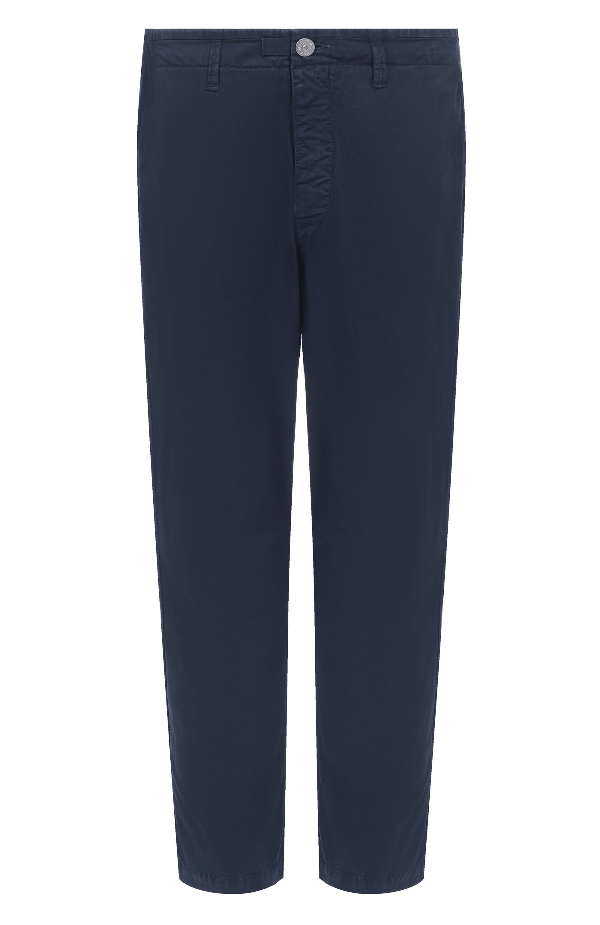 Хлопковые брюки STONE ISLAND темно-синего цвета по цене 48300 руб., арт. K1S153100001/S0004, фото 1 Хлопковые брюки STONE ISLAND, арт. K1S153100001/S0004, фото 1