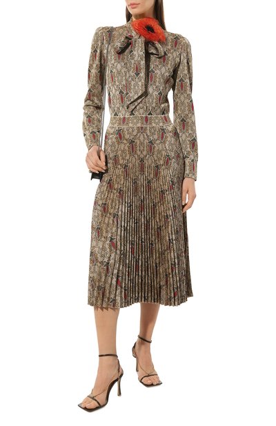 Платье GUCCI темно-бежевого цвета по цене 429120 руб., арт. 676816 XKB47, фото 2 Платье GUCCI, арт. 676816 XKB47, фото 2