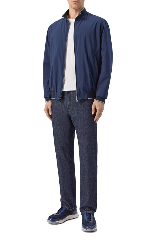 Комбинированные кроссовки Innova Santoni MBIG22135BGRN0TZ Синий  MBIG22135BGRN0TZ Фото 2