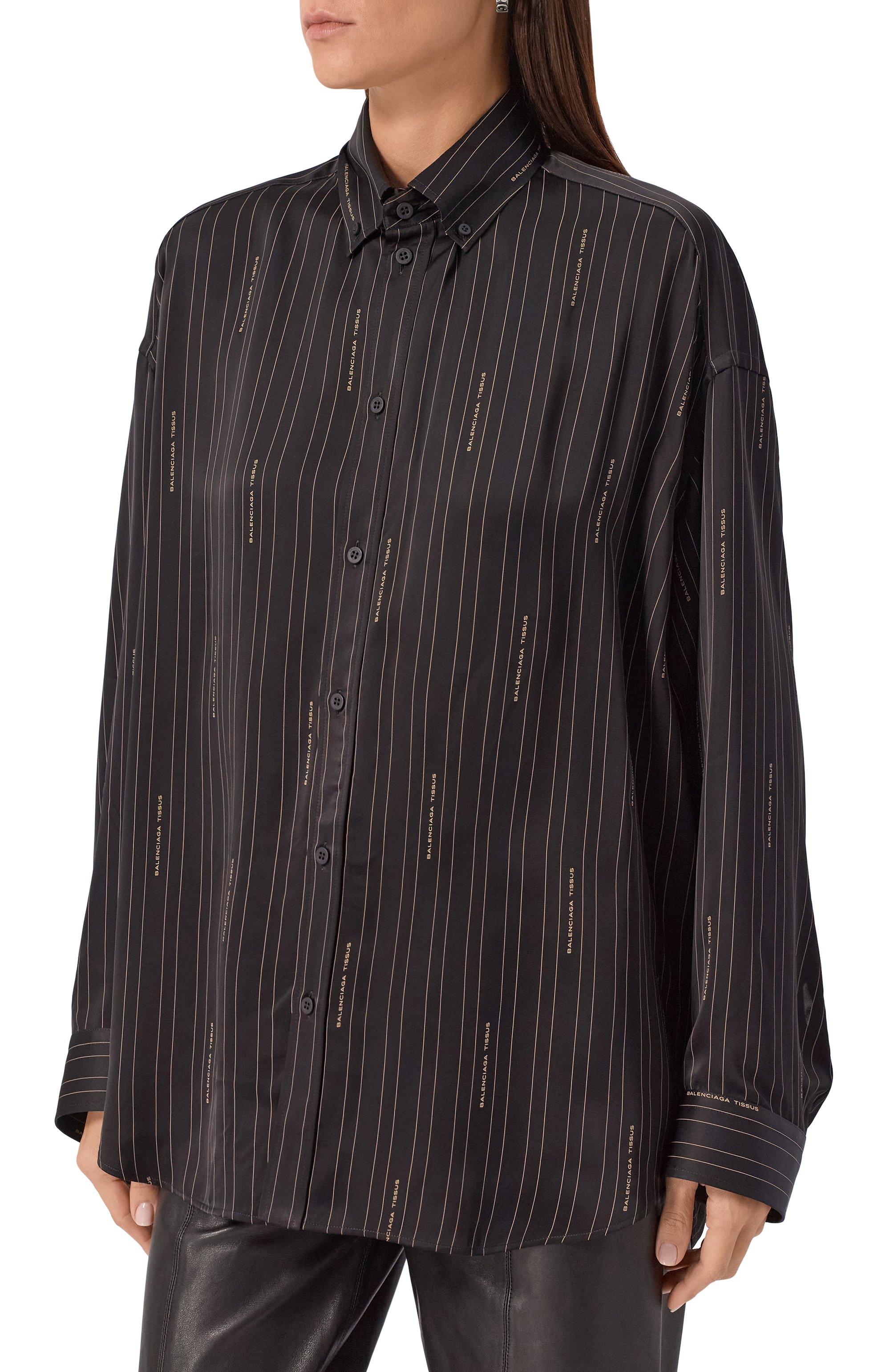 Атласная рубашка BALENCIAGA, арт. 841012/TSLA6, фото 3