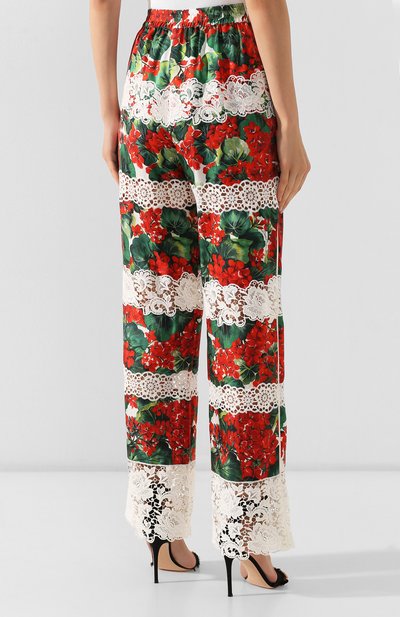 Брюки из смеси хлопка и шелка DOLCE & GABBANA, арт. FTBBDZ/FGMFJ, фото 4