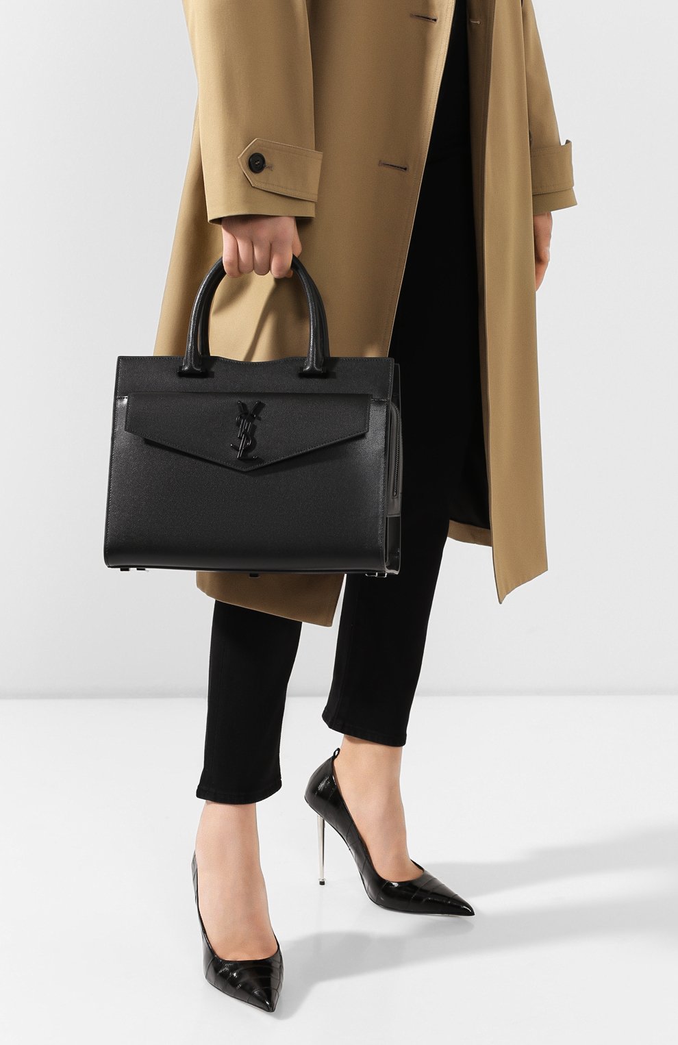 Сумка uptown medium SAINT LAURENT, арт. 557653/1KA0U, фото 2