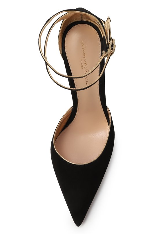 Замшевые туфли Ivette 95 Gianvito Rossi G40397.95RIC.XCKNEME Чёрный  G40397.95RIC.XCKNEME Фото 6