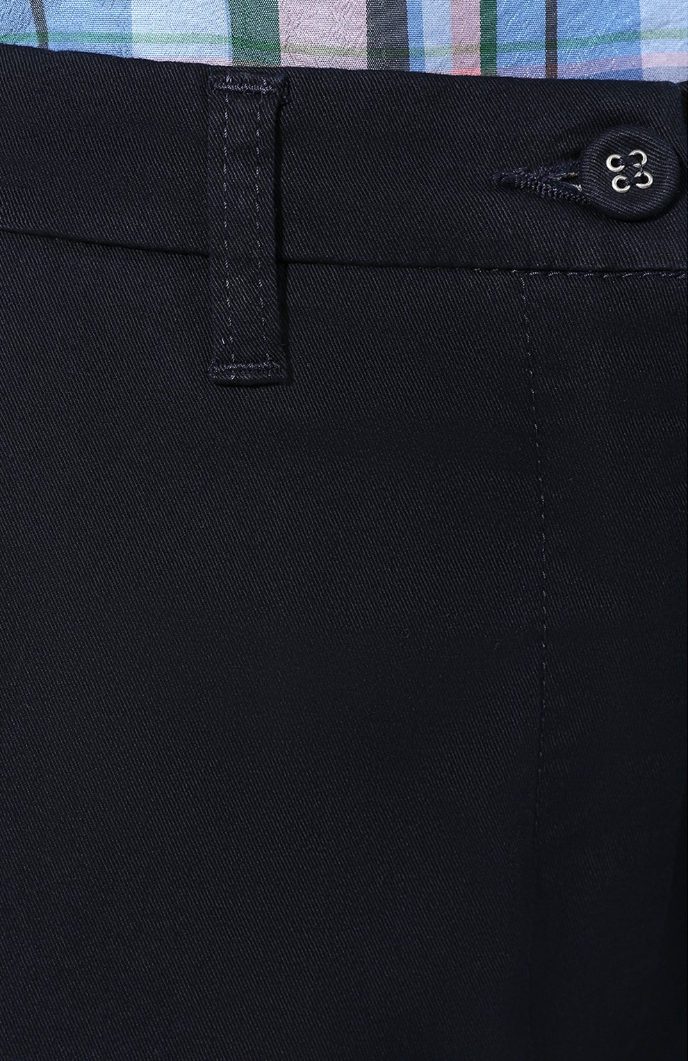 Хлопковые брюки TWO WOMEN IN THE WORLD темно-синего цвета по цене 15500 руб., арт. LAUREN/UWZLN, фото 5 Хлопковые брюки TWO WOMEN IN THE WORLD, арт. LAUREN/UWZLN, фото 5