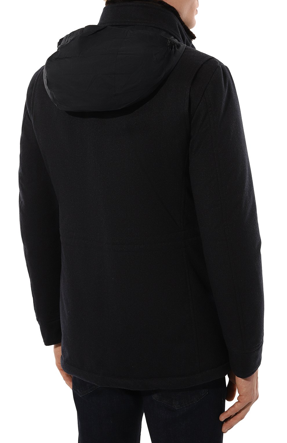 Куртка bernier-fur-ild с воротником из нутрии MOORER темно-синего цвета по цене 636000 руб., арт. BERNIER/FUR-ILD, фото 7 Куртка bernier-fur-ild с воротником из нутрии MOORER, арт. BERNIER/FUR-ILD, фото 7