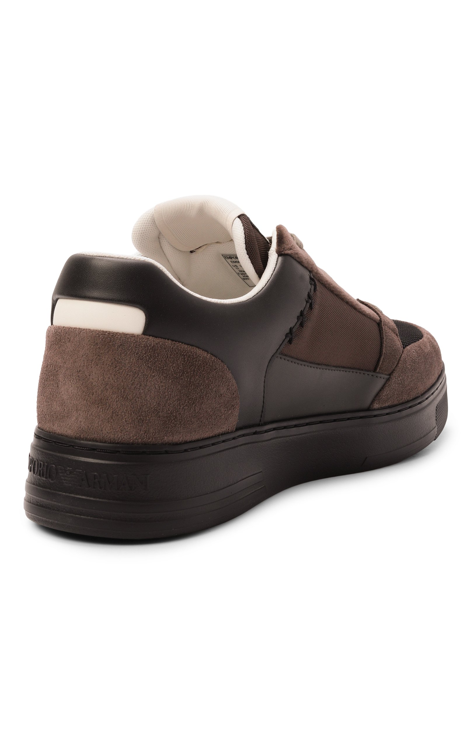 Комбинированные кеды EMPORIO ARMANI, арт. EM004836/AF23155, фото 4