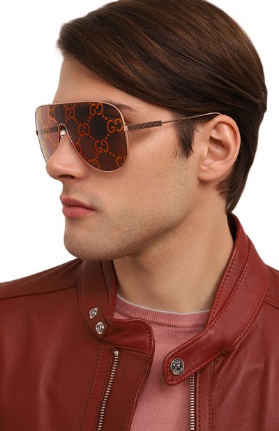 Солнцезащитные очки GUCCI красного цвета по цене 65500 руб., арт. GG1436S 003, фото 3 Солнцезащитные очки GUCCI, арт. GG1436S 003, фото 3