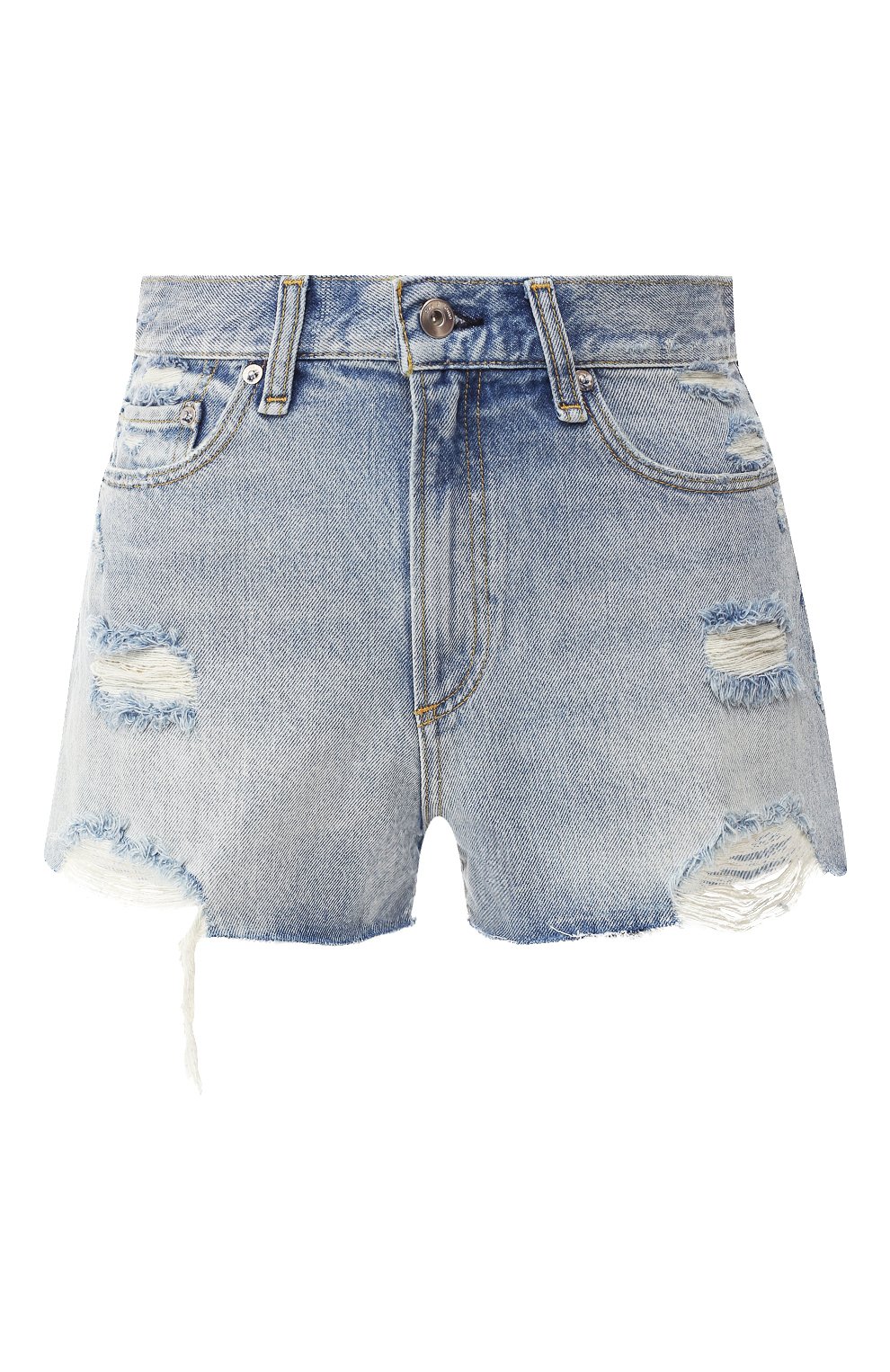 Джинсовые шорты RAG AND BONE голубого цвета по цене 14300 руб., арт. W1953EKITWH, фото 1 Джинсовые шорты RAG AND BONE, арт. W1953EKITWH, фото 1