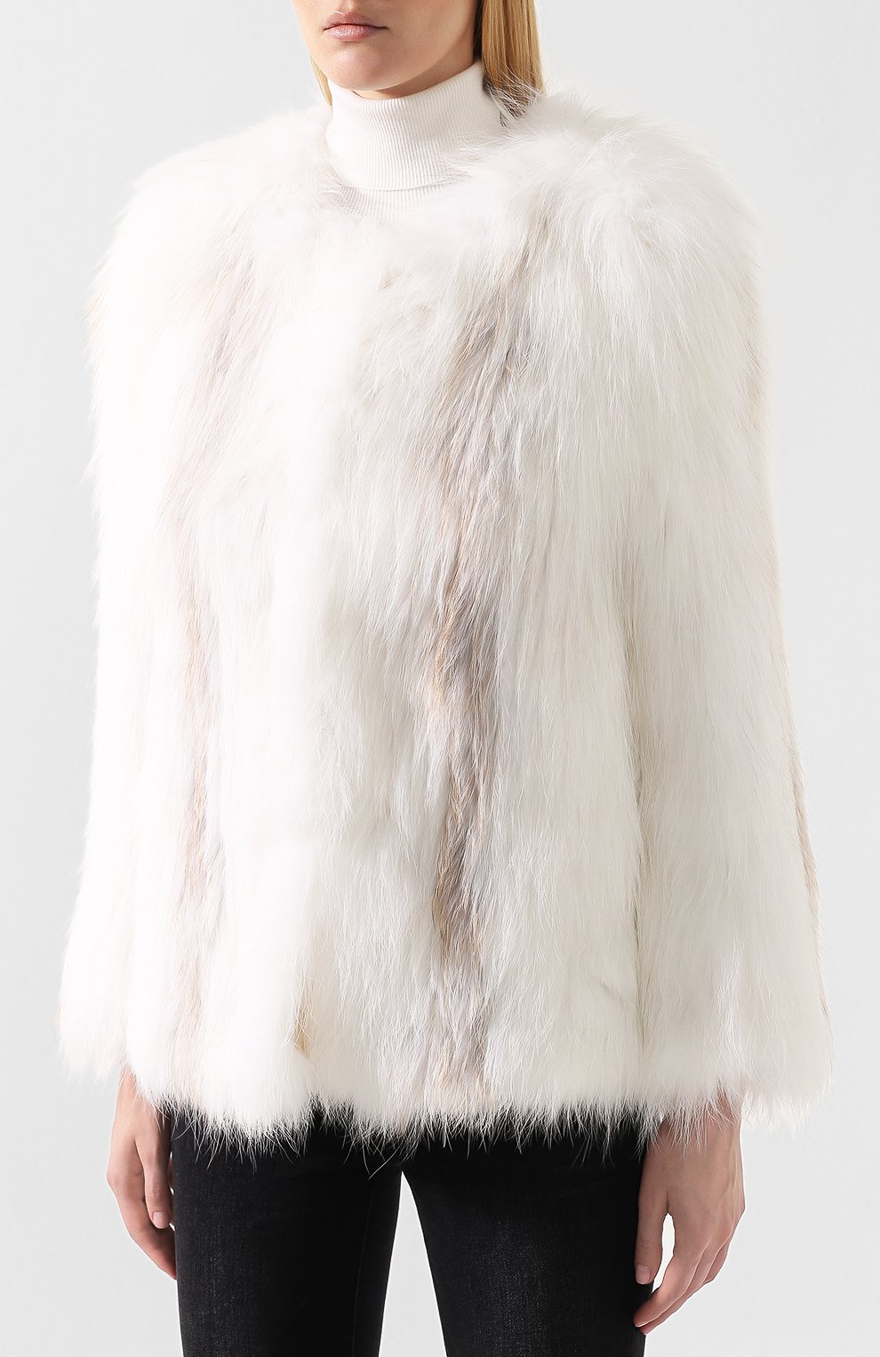 Шуба из меха песца YVES SALOMON, арт. 9WYV73860KRDX, фото 3