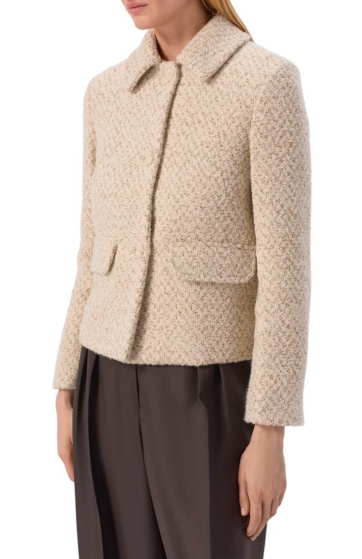 Жакет из кашемира и шелка MVST M25.1MW.J004/UBERTIN0 13784/1 Кремовый  M25.1MW.J004/UBERTIN0 13784/1 Фото 3