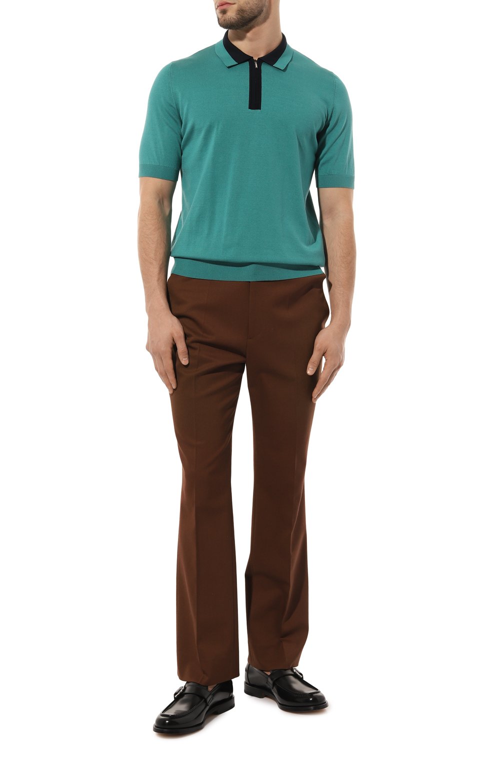 Поло из хлопка и шелка ZILLI, арт. MBZ-PZ002-CLAS1/MC01, фото 2