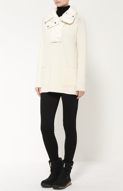 Свитер с карманами и высоким пуховым воротником MONCLER, арт. B2-093-92882-00-95112, фото 2