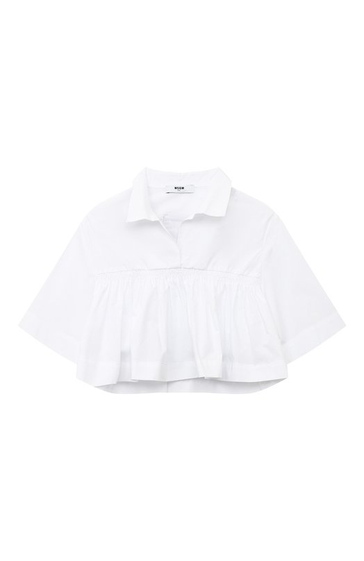 

Хлопковая блузка MSGM kids, Белый