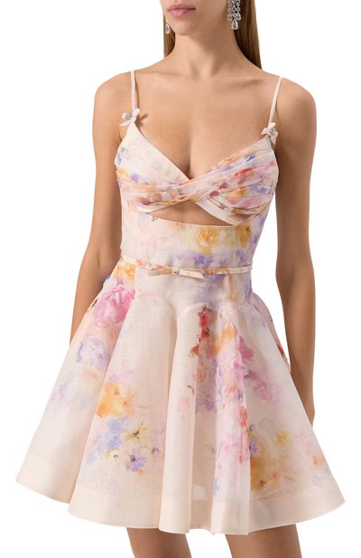 Платье изо льна и шелка ZIMMERMANN, арт. 2424DR251, фото 3