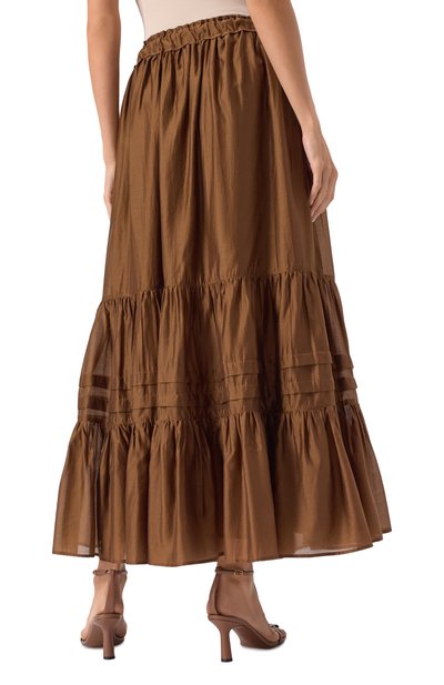 Юбка FLASHIN коричневого цвета по цене 37500 руб., арт. FC25SB, фото 4 Юбка FLASHIN, арт. FC25SB, фото 4