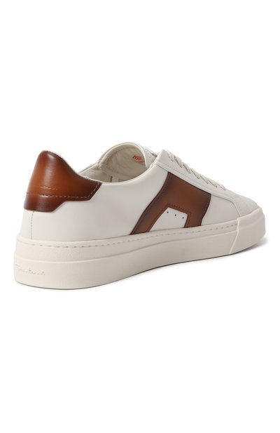 Кожаные кеды double buckle SANTONI, арт. MBGG21779PNNGXAV, фото 5