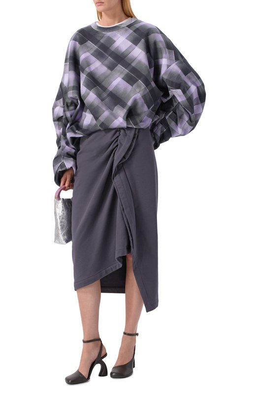 Хлопковый свитшот Dries Van Noten 011141-2614-403 Разноцветный  011141-2614-403 Фото 2