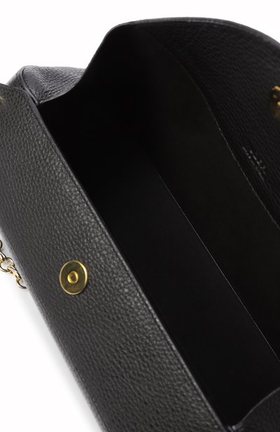 Сумка oyster clutch YUZEFI черного цвета по цене 68250 руб., арт. 0YSTER CLUTCH/PEBBLE GRAIN LEATHER, фото 5 Сумка oyster clutch YUZEFI, арт. 0YSTER CLUTCH/PEBBLE GRAIN LEATHER, фото 5