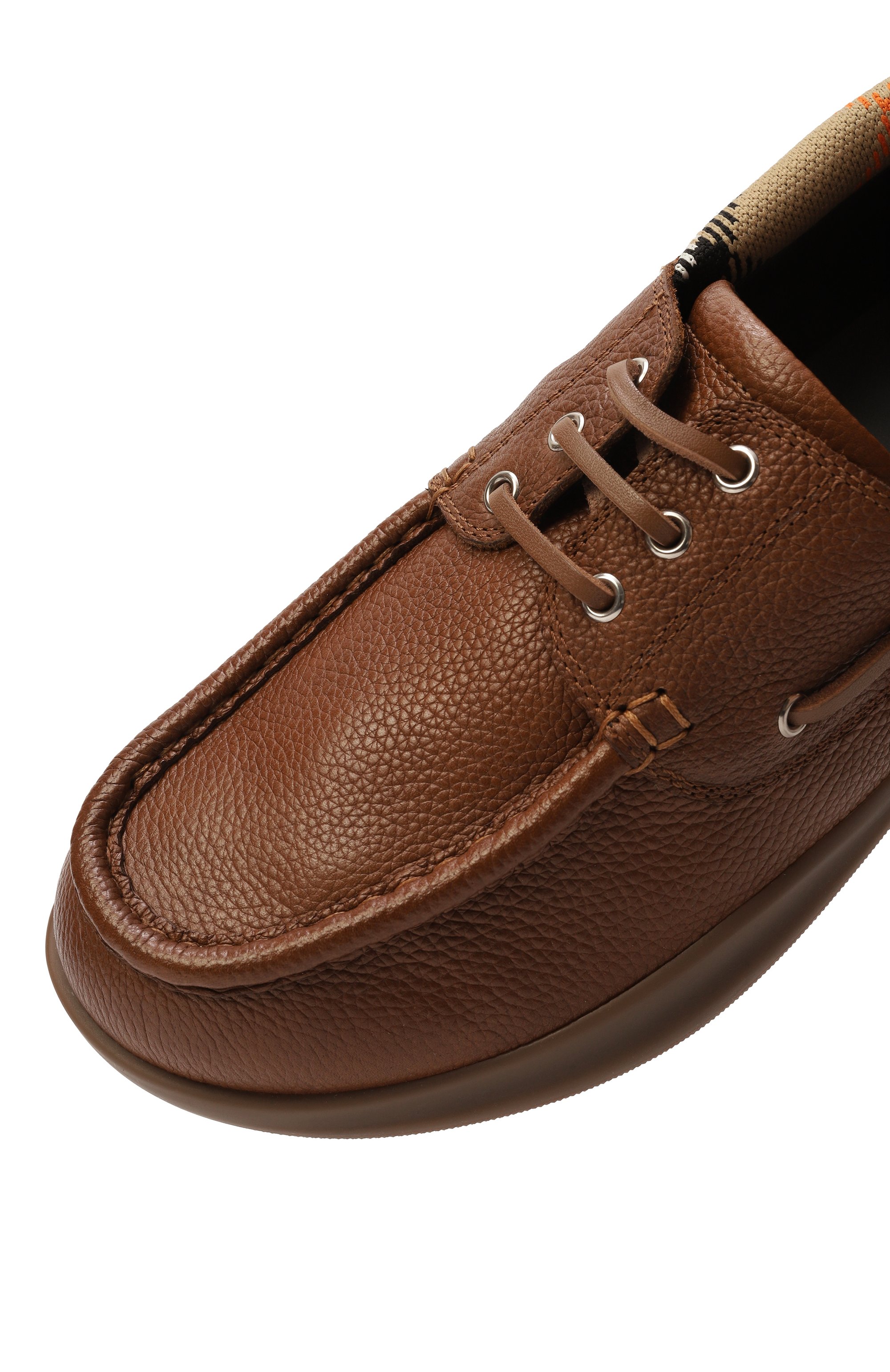 Кожаные топсайдеры BURBERRY, арт. 8107290, фото 7