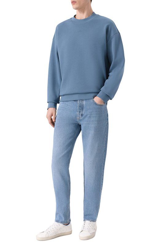 Хлопковый свитшот HUGO 50525892 Синий  50525892 Фото 2