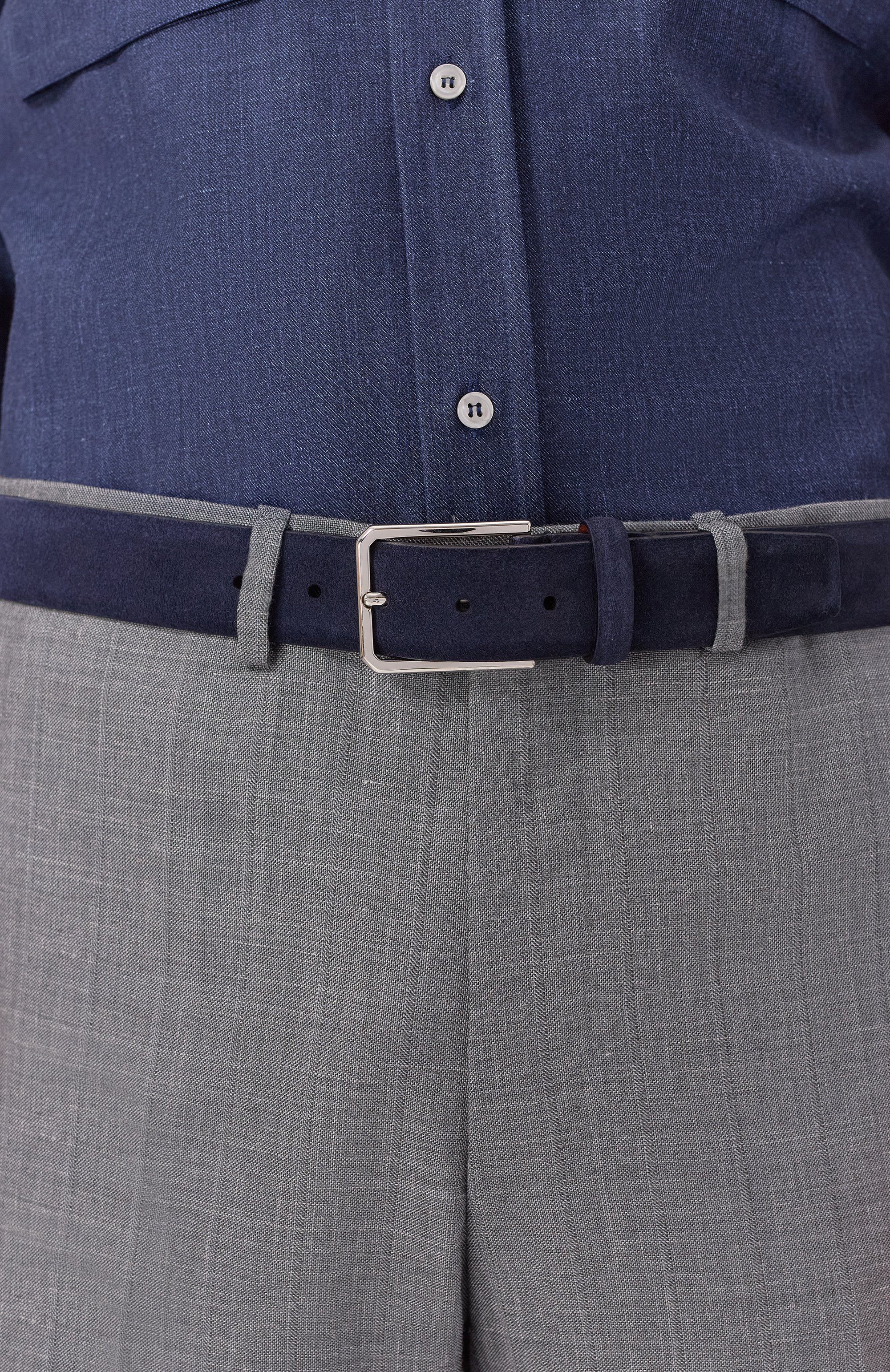 Замшевый ремень SANTONI, арт. CM35VS003B91EACD, фото 2