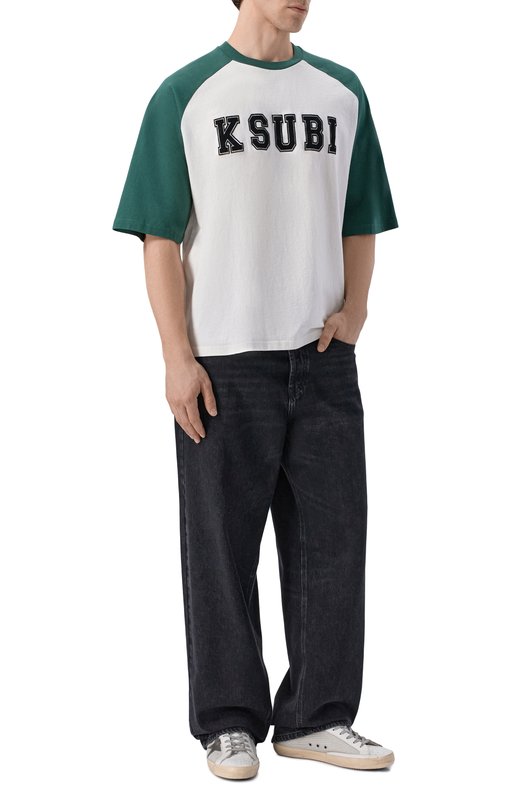 Хлопковая футболка Ksubi MPS26TE104 Зелёный  MPS26TE104 Фото 2