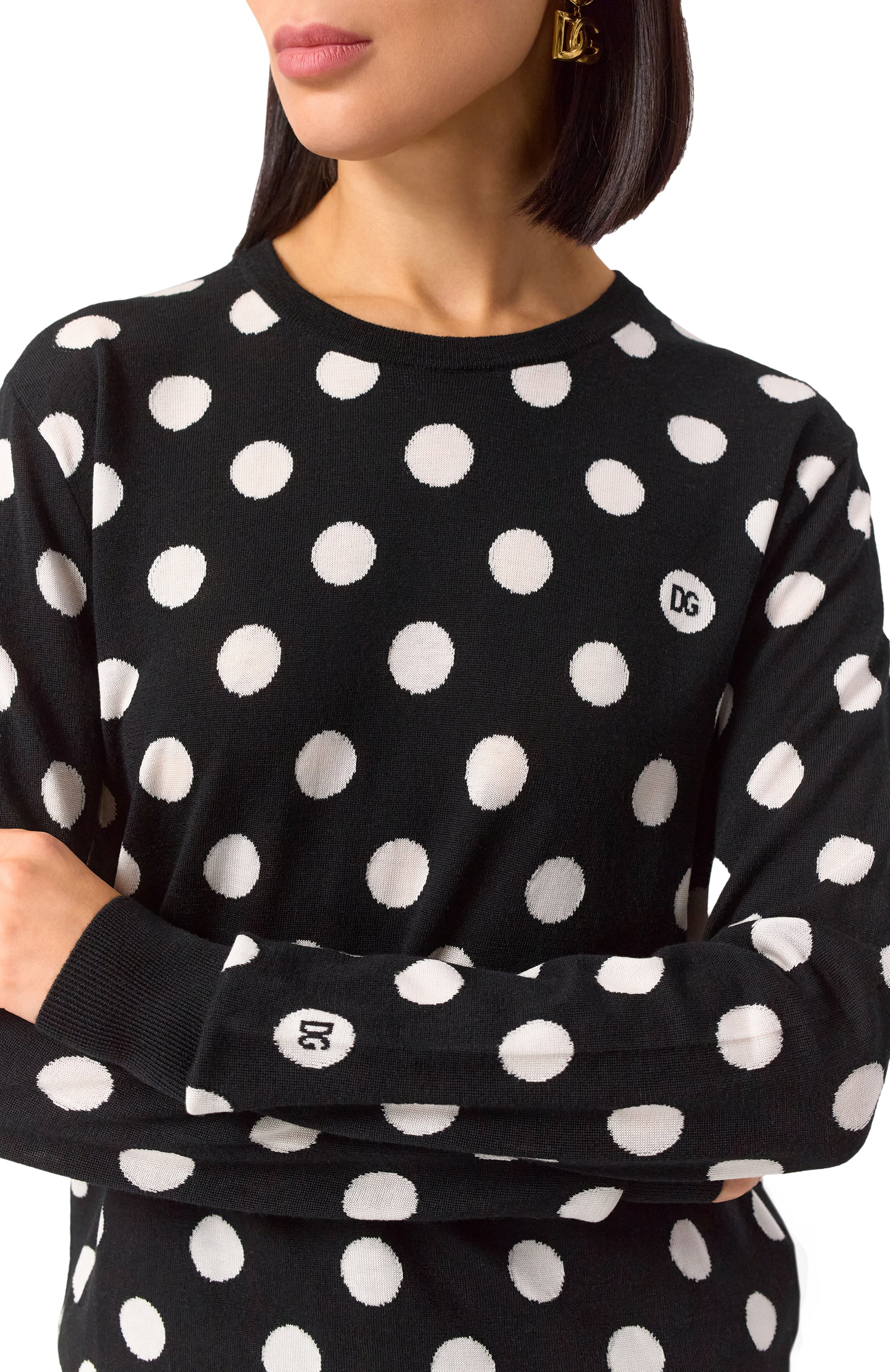 Пуловер из шерсти и шелка DOLCE & GABBANA, арт. FXX06T/JCVYK, фото 5