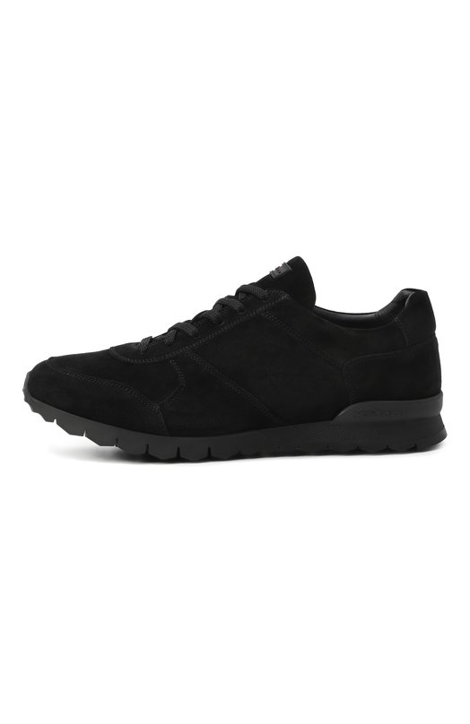 Замшевые кроссовки Kiton USSA114N0010815 Чёрный  USSA114N0010815 Фото 4