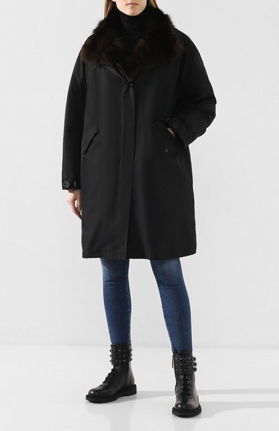 Парка с меховой подкладкой YVES SALOMON, арт. 9WYM49103ZIRV, фото 2