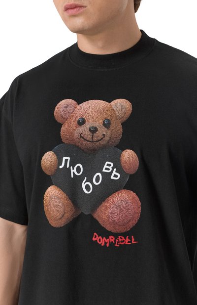 Хлопковая футболка DOMREBEL, арт. M L0VEBEAR/TSHIRT, фото 4