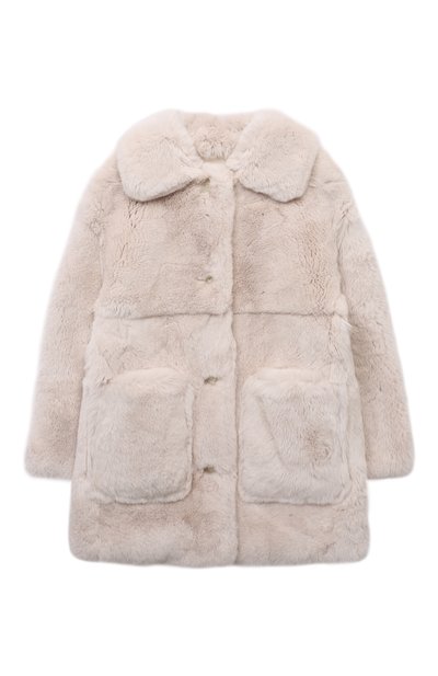 Шуба из кролика YVES SALOMON ENFANT, арт. 20WEM307XXREXX/4-6/4-6