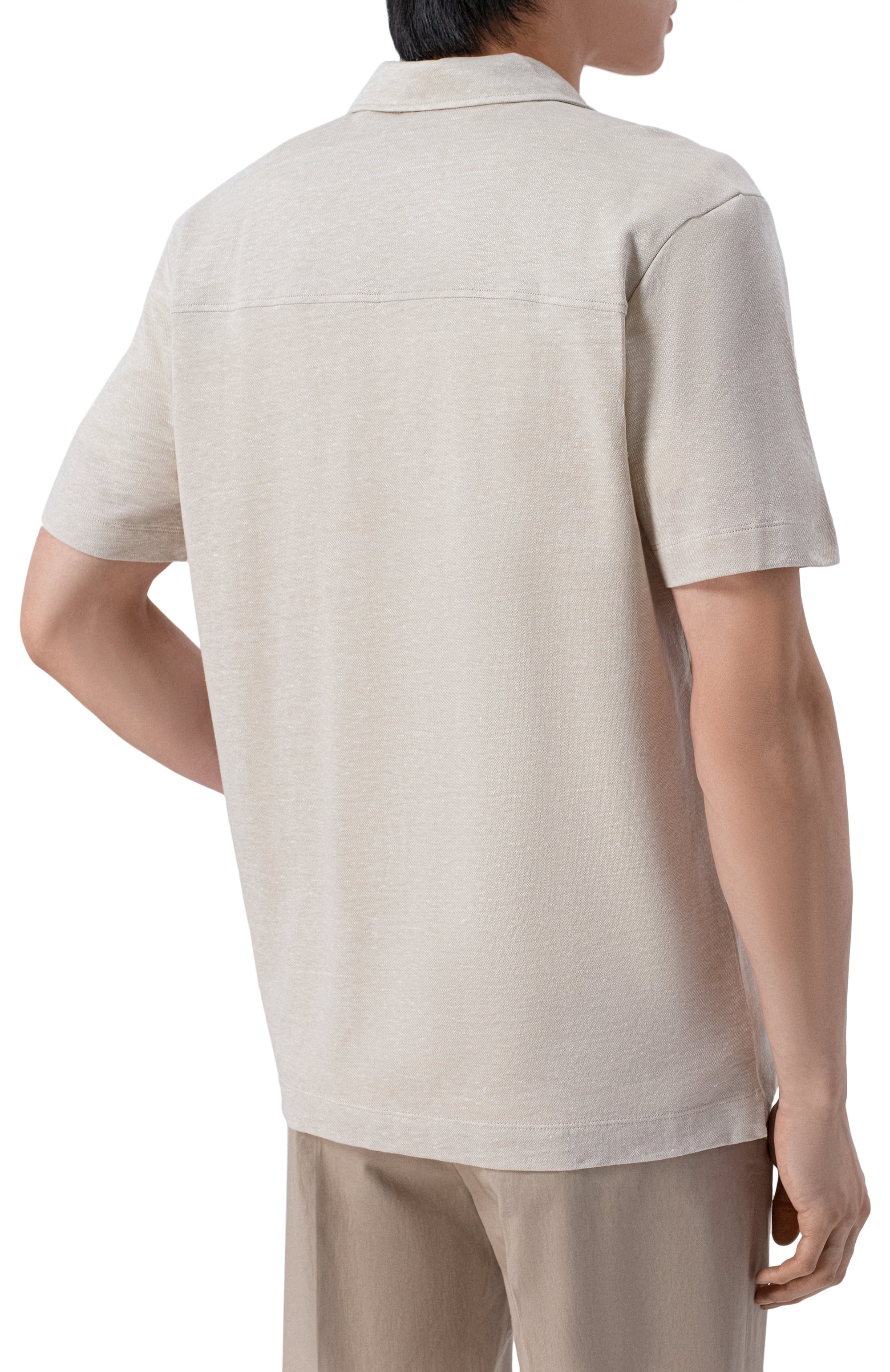 Рубашка изо льна и хлопка BOSS, арт. 50559165, фото 4