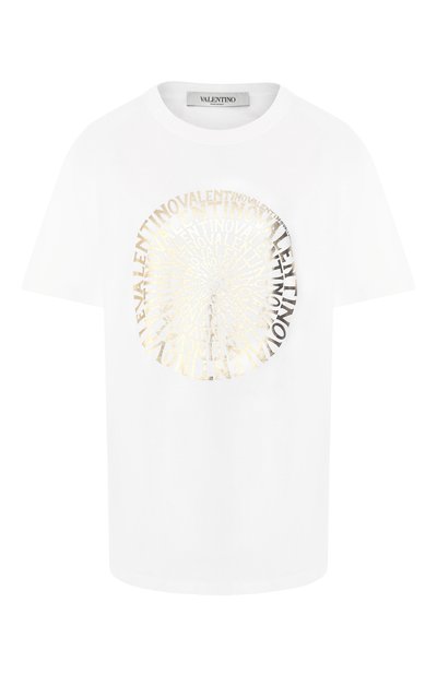 Женская хлопковая футболка VALENTINO, арт. RB3MG00WYER