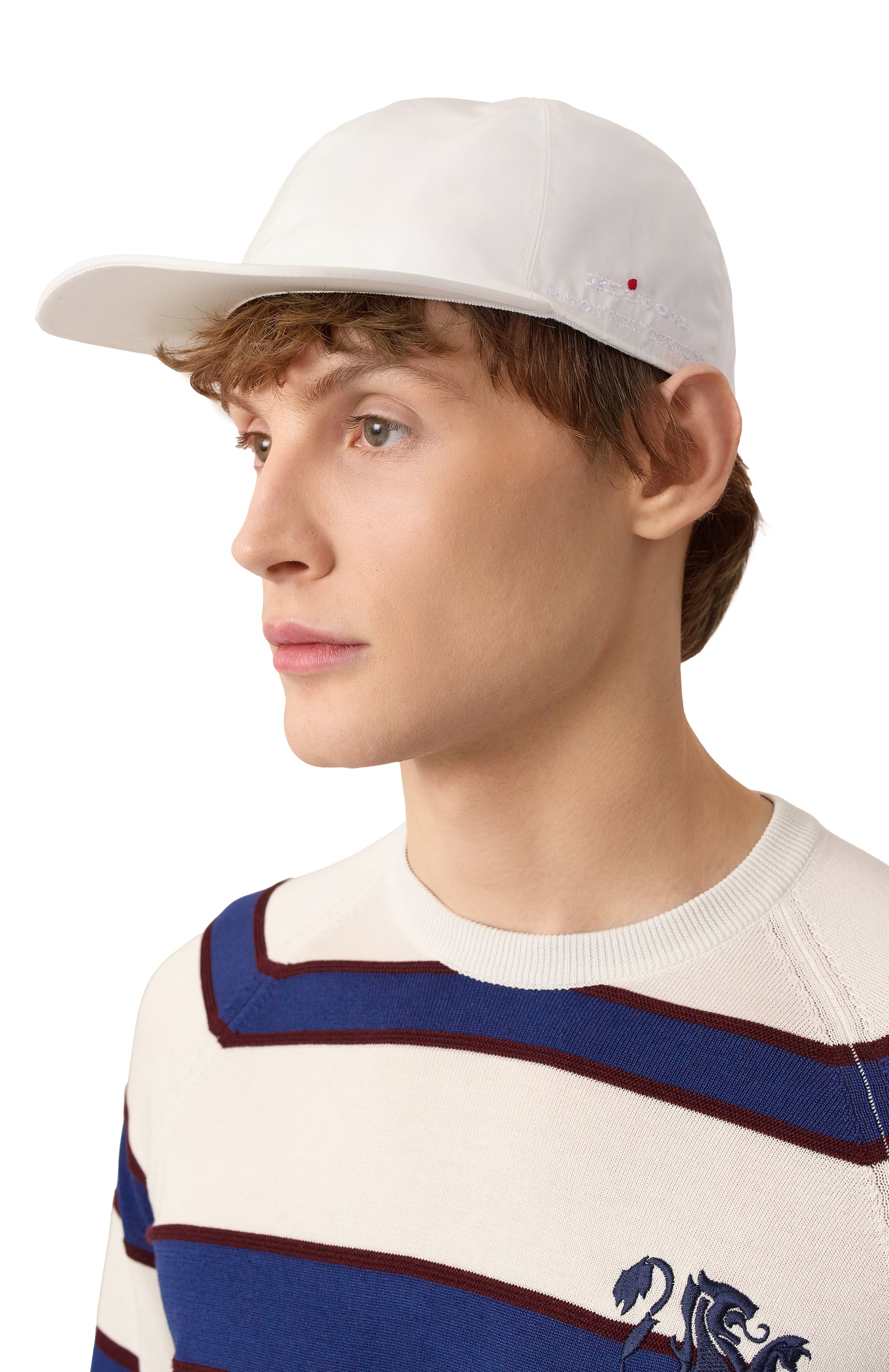 Бейсболка KITON белого цвета по цене 43950 руб., арт. UCAPK09K0739F04, фото 2 Бейсболка KITON, арт. UCAPK09K0739F04, фото 2