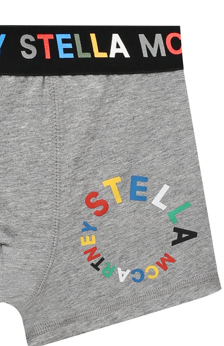 Детские комплект из двух боксеров STELLA MCCARTNEY разноцветного цвета, арт. TT0P19 | Фото 4 (Материал внешний: Хлопок; Рукава: Короткие; Автоматизация ТО: Проставлено; Автоматизация состава: Проставлено)