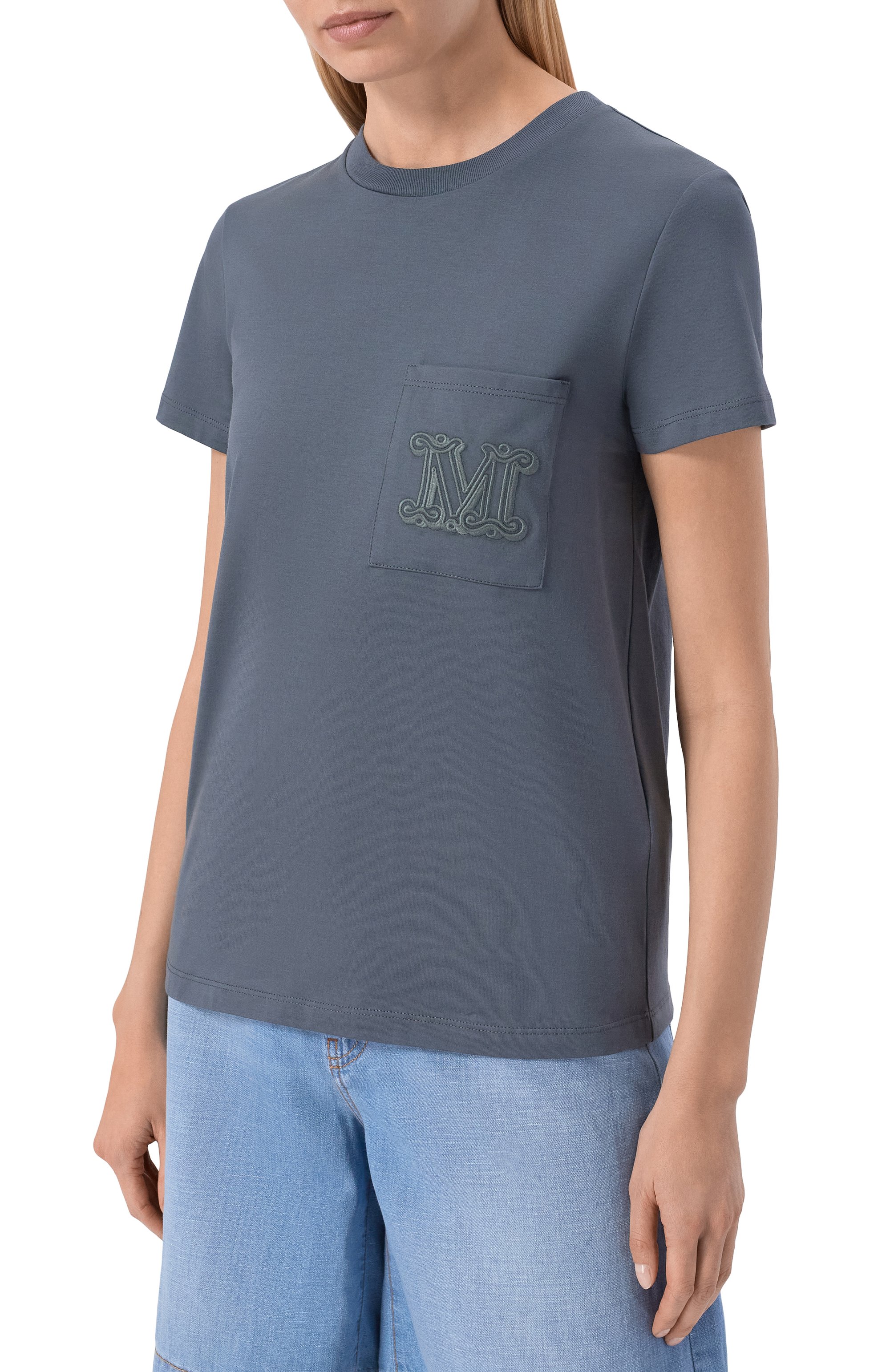 Хлопковая футболка MAX MARA, арт. PAPAIA, фото 3