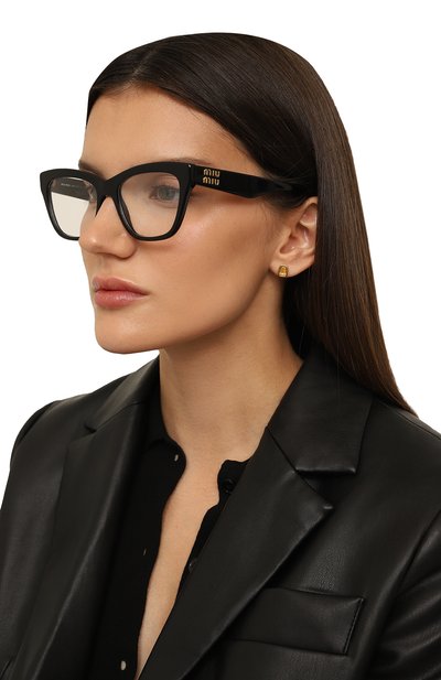 Оправа MIU MIU черного цвета по цене 35900 руб., арт. 03UV-1AB101, фото 2 Оправа MIU MIU, арт. 03UV-1AB101, фото 2