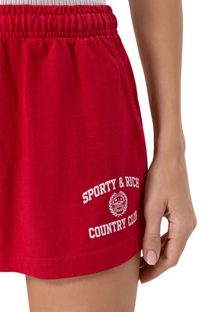 Хлопковые шорты SPORTY AND RICH, арт. SH037606218RE15, фото 5