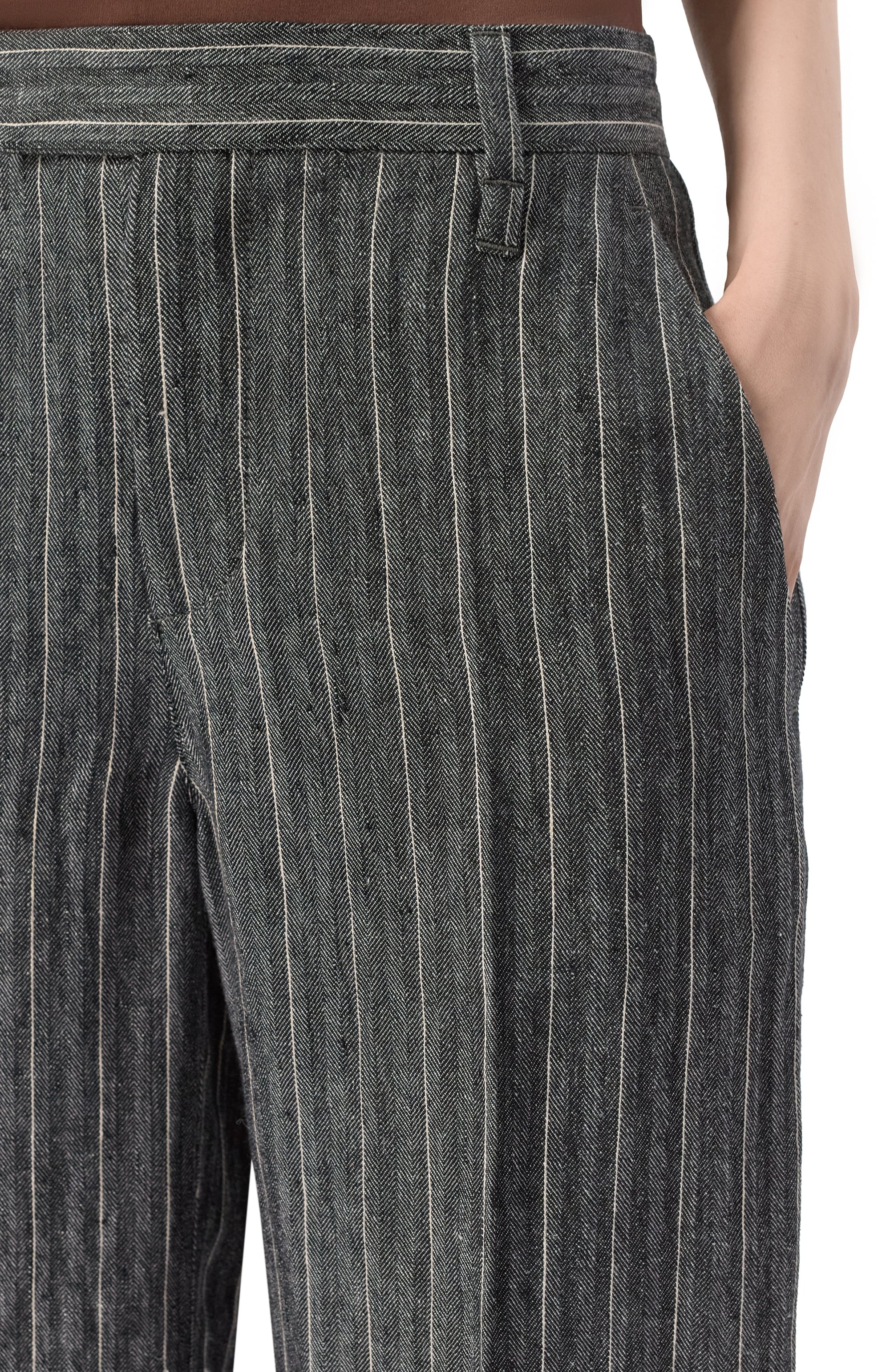 Льняные брюки BRUNELLO CUCINELLI, арт. MH542P8492, фото 5