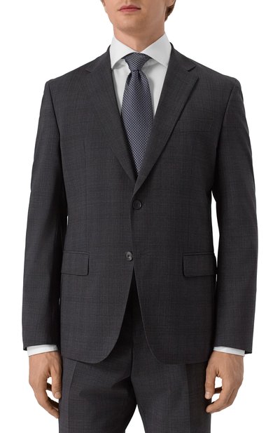 Шерстяной костюм BOSS темно-серого цвета по цене 105000 руб., арт. 50546092, фото 3 Шерстяной костюм BOSS, арт. 50546092, фото 3