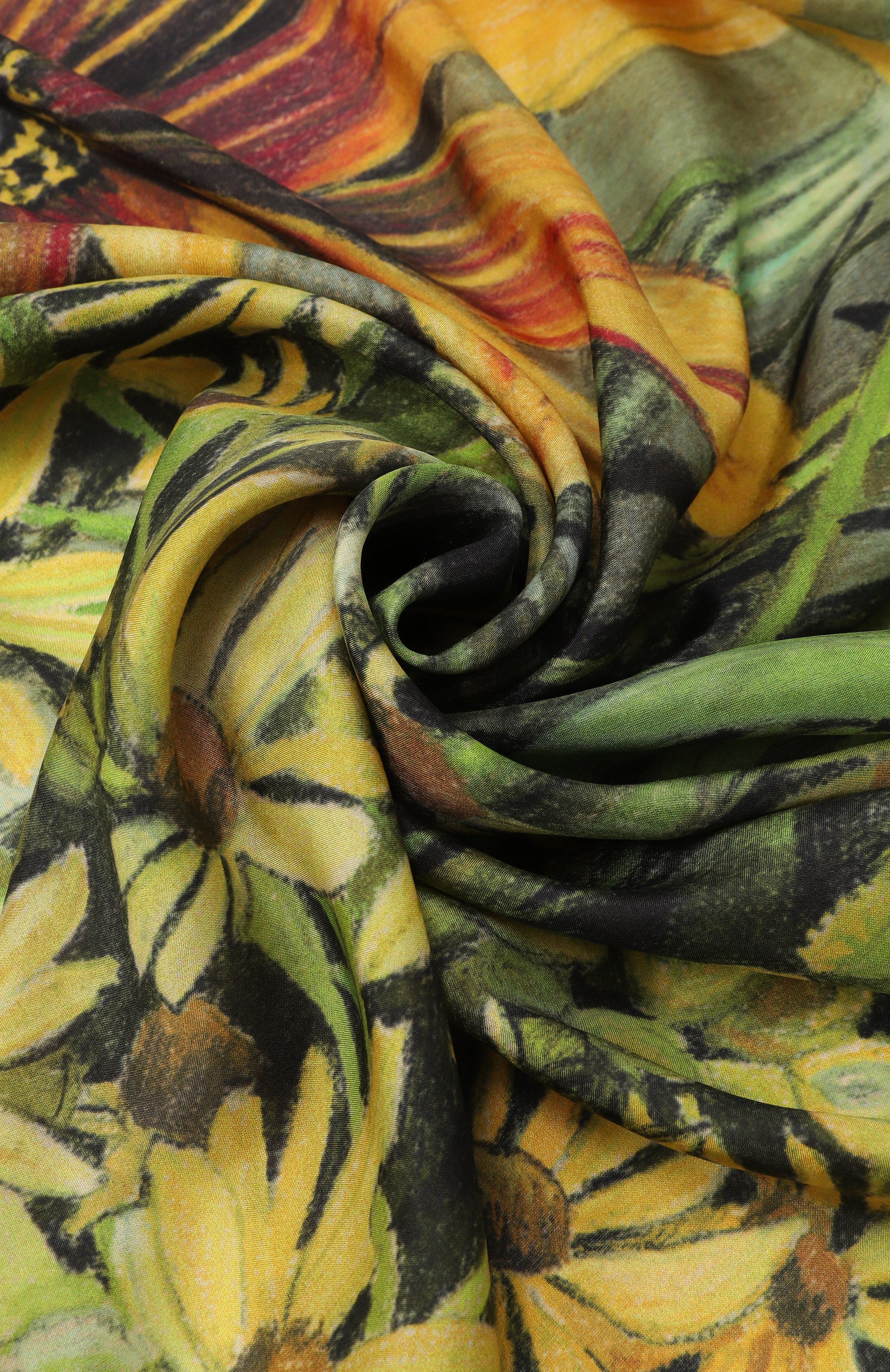 Шелковая шаль полевые цветы GOURJI, арт. 91149937/81108, фото 3