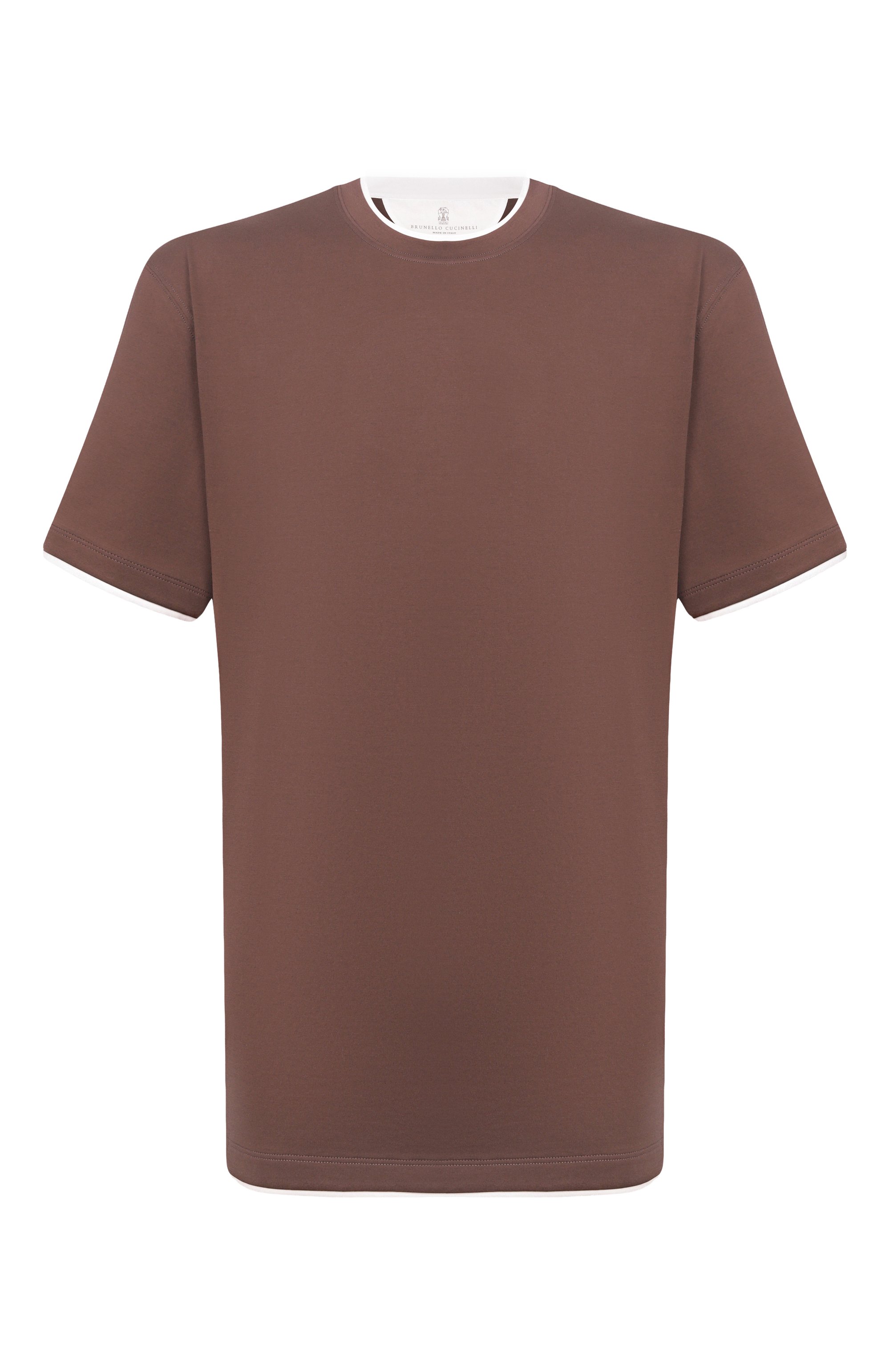 Хлопковая футболка BRUNELLO CUCINELLI, арт. M0B137427, фото 1